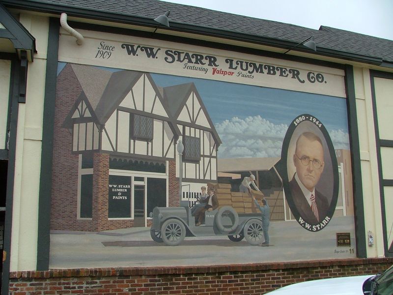 Starr Lumber Company Mural Oklahoma's Official Travel